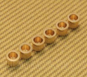 MVSF-G (6) Economy Gold Vintage Style String Guitar Ferrules