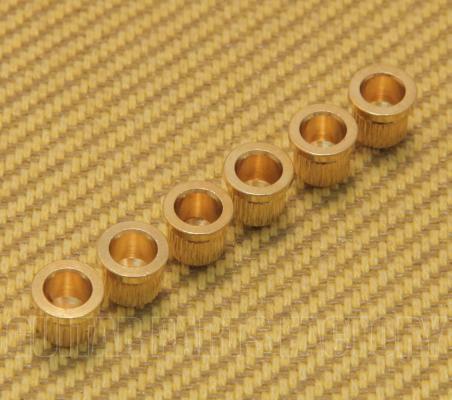 MVSF-G (6) Economy Gold Vintage Style String Guitar Ferrules