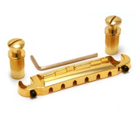 GB-WRAP-G  Gold Compensated Ridge Wraparound Combination Bridge/Tailpiece