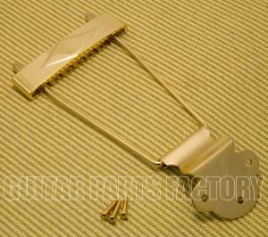 Allparts TP-0432-002 Deluxe Trapeze Tailpiece Gold 
