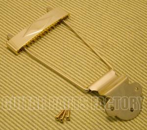 T120G Diamond Gold Long Trapeze Tailpiece for Gibson L-50, L48, ES-125, ES-330