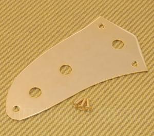 AP-0659-002 Gold Lower Control Plate for Vintage Fender Jaguar Guitar w/ Screws