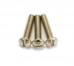 001-8376-000 Set of 3 Slotted Fender Pure Vintage 50s Telecaster Bridge Pickup Screws 0018376000