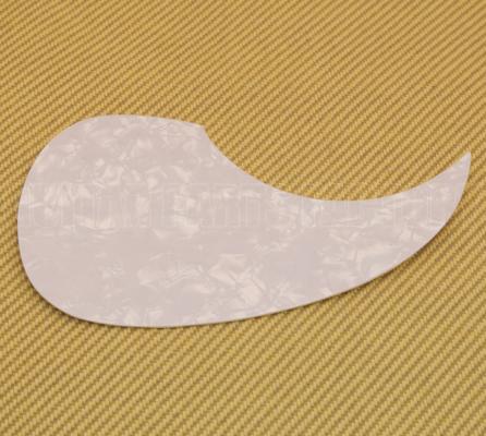 PG-0090-055 White Pearl Teardrop Acoustic Pickguard