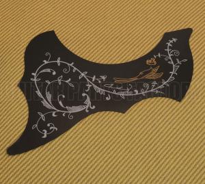 PG-9810-00B Black Acoustic Pickguard W/ Hummingbird