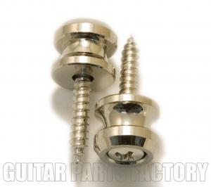 AP-0683-001 (2) Nickel Schaller Buttons & Screws for Strap Locks