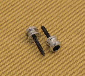 AP-0683-010 (2) Chrome Schaller Buttons & Screws for Strap Locks