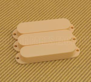 PC-0446-028 (3) Cream Closed No Pole Hole Pickup Covers for Strat 