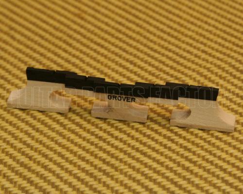 GB-76 Grover Tune-Kraft 5-String Maple Ebony Top Banjo Bridge 1/2" Height