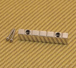 NUT-N-2NI Nickel 6-string Lap Steel Style Raised Guitar Nut w/ Screws 47mm