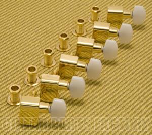 099-0846-200 Fender Gold w/ Pearl Button Guitar Tuners Machine Heads 0990846200