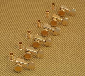 099-0818-200 Fender F Logo Locking Gold Guitar Tuners Stratocaster and Telecaster 0990818200