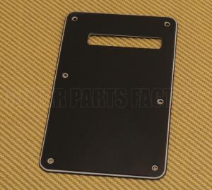 PG-8556-L0B 3-Ply Black Left-Handed Stratocaster Vintage Style Back Plate