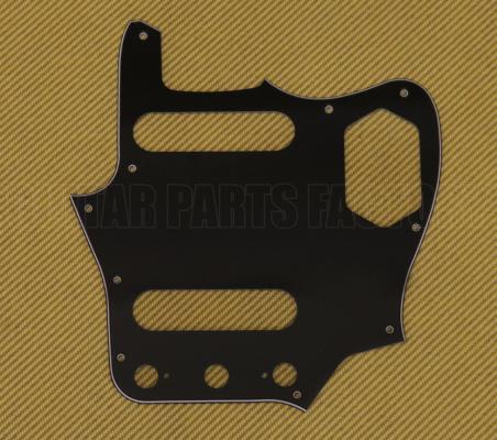 PG-0580-033 Black 3-ply Pickguard for Fender Japan MIJ Reissue Jaguar
