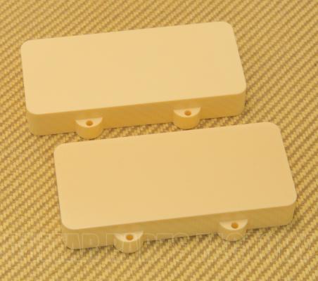 PCJZINH Cream Pickup Cover Set for Fender Jazzmaster No Pole Piece Holes