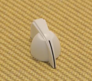 007-1230-000 Fender (1) Pointed Chicken Head White Amp Knob w/ Set Screw