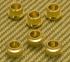 002-7703-049 (6) Fender Press-in Vintage Style Guitar Gold Tuner Bushings