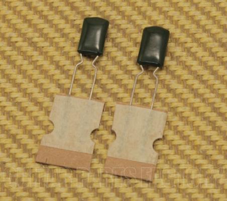 003-6234-023 Fender Guitar Green Capacitors PFF RDL .015uF 100V 10% (2)