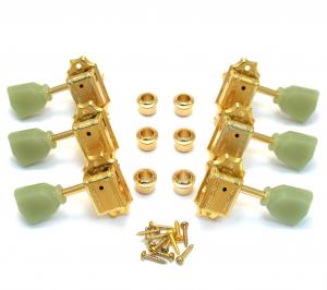 WJ-44-3G Wilkinson 3x3 Gold Vintage Tuners for Gibson/Epiphone Les Paul SG