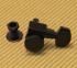 099-0818-400 Genuine Fender Black Locking Staggered Guitar Tuners Logo 0990818400