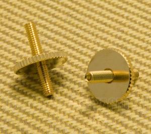 BP-2393-002 Gold Metric ABR Tune-o-matic Style Bridge Studs w/Thumbwheels