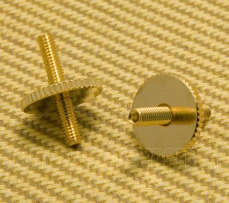 BP-2393-002 Gold Metric ABR Tune-o-matic Style Bridge Studs w/Thumbwheels