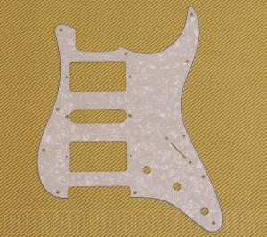 PG-0994-055 White Pearloid H/S/H Pickguard for Fender Stratocaster