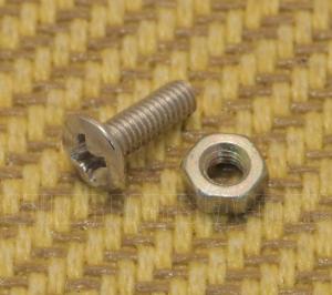 PL3010NK Nickel Pickguard Bracket Screw & Nut