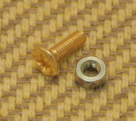 PL3010GD Gold Pickguard Bracket Screw & Nut