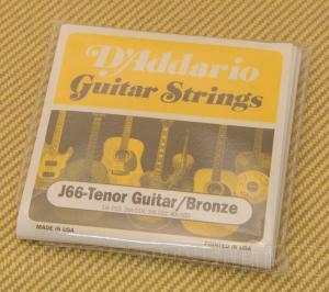 J66 D'Addario Tenor Guitar Strings 80/20 Bronze Wound