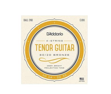 EJ66 D'Addario Tenor Guitar Strings 80/20 Bronze Wound Ball End
