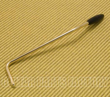 VAIM-G Gold Tremolo Arm for Import Fender Mustang & Jagstang w/ Black Tip