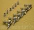 099-0818-500 Genuine Fender Round Button Chrome F Locking Tuners for Strat/Tele 0990818500