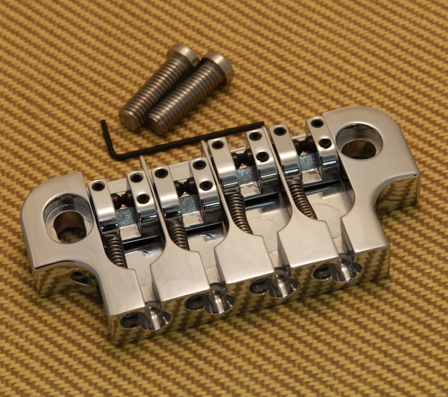 5G410C Hipshot Chrome 2Point SuperTone Bass Bridge For Retrofits Gibson