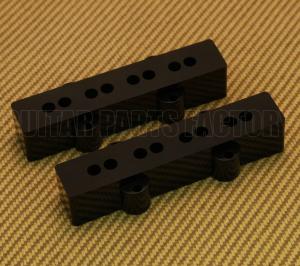 PC-0953-023 Black Pickup Covers for Jazz Bass Neck and Bridge Set
