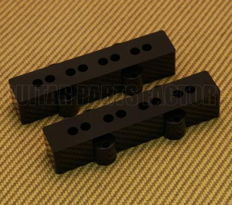 PC-0953-023 Black Pickup Covers for Jazz Bass Neck and Bridge Set