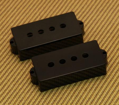 099-2037-000 Genuine Fender Black Original P Precision Bass Pickup Covers Set 0992037000