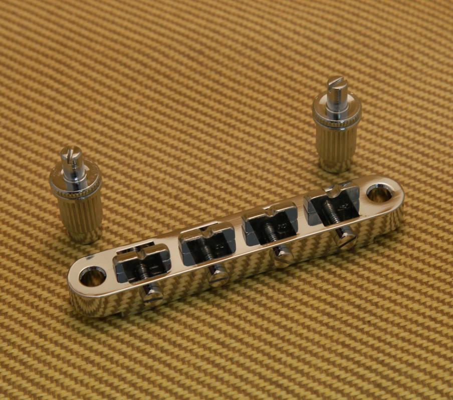 BB3413010 Chrome Vintage Style 4string Bass Tunematic TOM Tailpiece