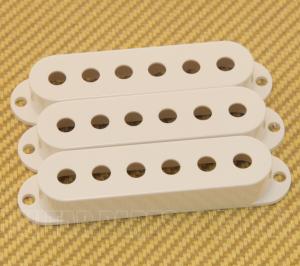 099-2034-000 Three White Fender Strat/Stratocaster Guitar Pickup Covers 0992034000