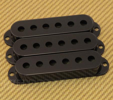 099-1364-000 (3) Genuine Fender Black Stratocaster/Strat Pickup Covers 0991364000