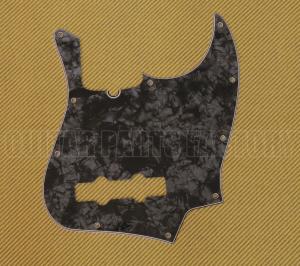 099-2171-000 Fender Pickguard Jazz Bass 10-Hole Mount Black Pearl 4-Ply 0992171000