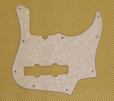004-9435-000 Genuine Fender White Pearl Jazz Bass Deluxe 4-String Pickguard 9 Hole 0049435000