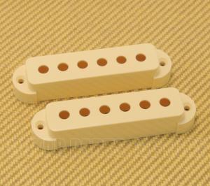 005-4492-000 Genuine Fender Jaguar Aged White Guitar Pickup Cover Set 0054492049