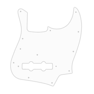 WD-JB304 WD White 3-ply 70s Jazz Bass Pickguard