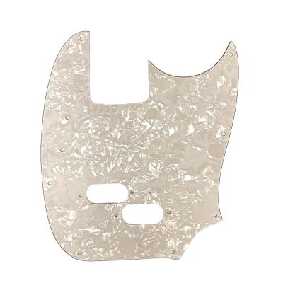 MB-1528 1966-1983 WD USA Made 3-Ply White Pearloid Pickguard for USA Mustang Bass