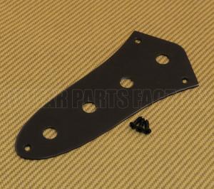 AP-0640-B Black Jazz Bass Control Plate Large Potentiometer CTS Holes