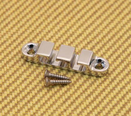 405200C 1 Hipshot Chrome Custom 3-String Bass Guitar String Guide Retainer 2SR-03C