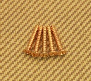 GS-B013-002 (5) Gold Bridge Mounting Screws #6 X 1"