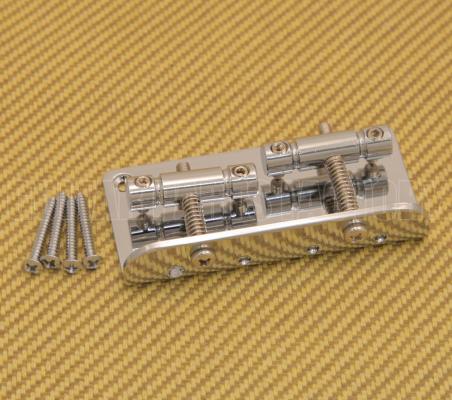 BB-00TB-010 2-Saddle 4-String Chrome Bass Bridge