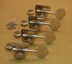 TK-0882-001 Gotoh Nickel Full Size Clover Leaf Bass Tuners For 1968- 82 Fender